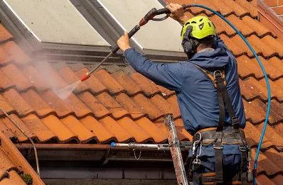 Démoussage et hydrofuge de toiture à Auzebosc